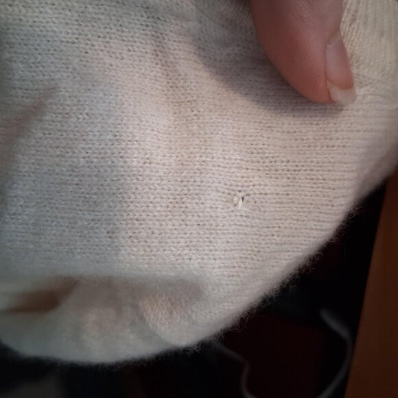 Pepperell nwt new old stock baby blanket fleece satin binding ivory 36x50 - Picture 7 of 10